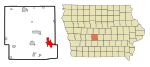 Dallas County Iowa Incorporated and Unincorporated areas Waukee Highlighted